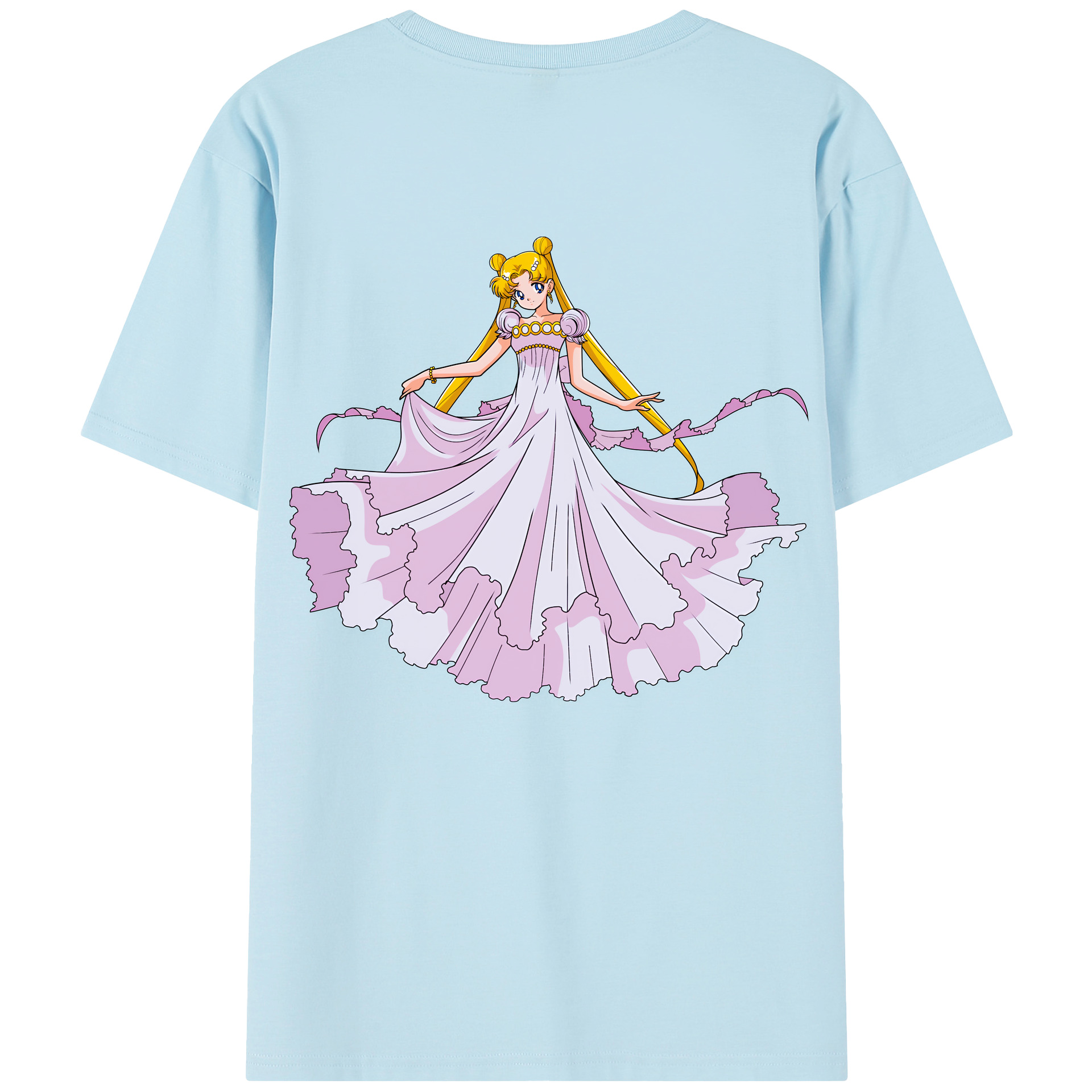 （画像用） 美少女戦士セーラームーン 愛野 美奈子 あいの みなこ Sailor Moon Aino Minako 綿100％半袖Tシャツ（背面プリント）
